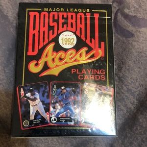 1992 MLB Major League Aces Playing Cards Complete Sealed New in Box- 54 Cards.